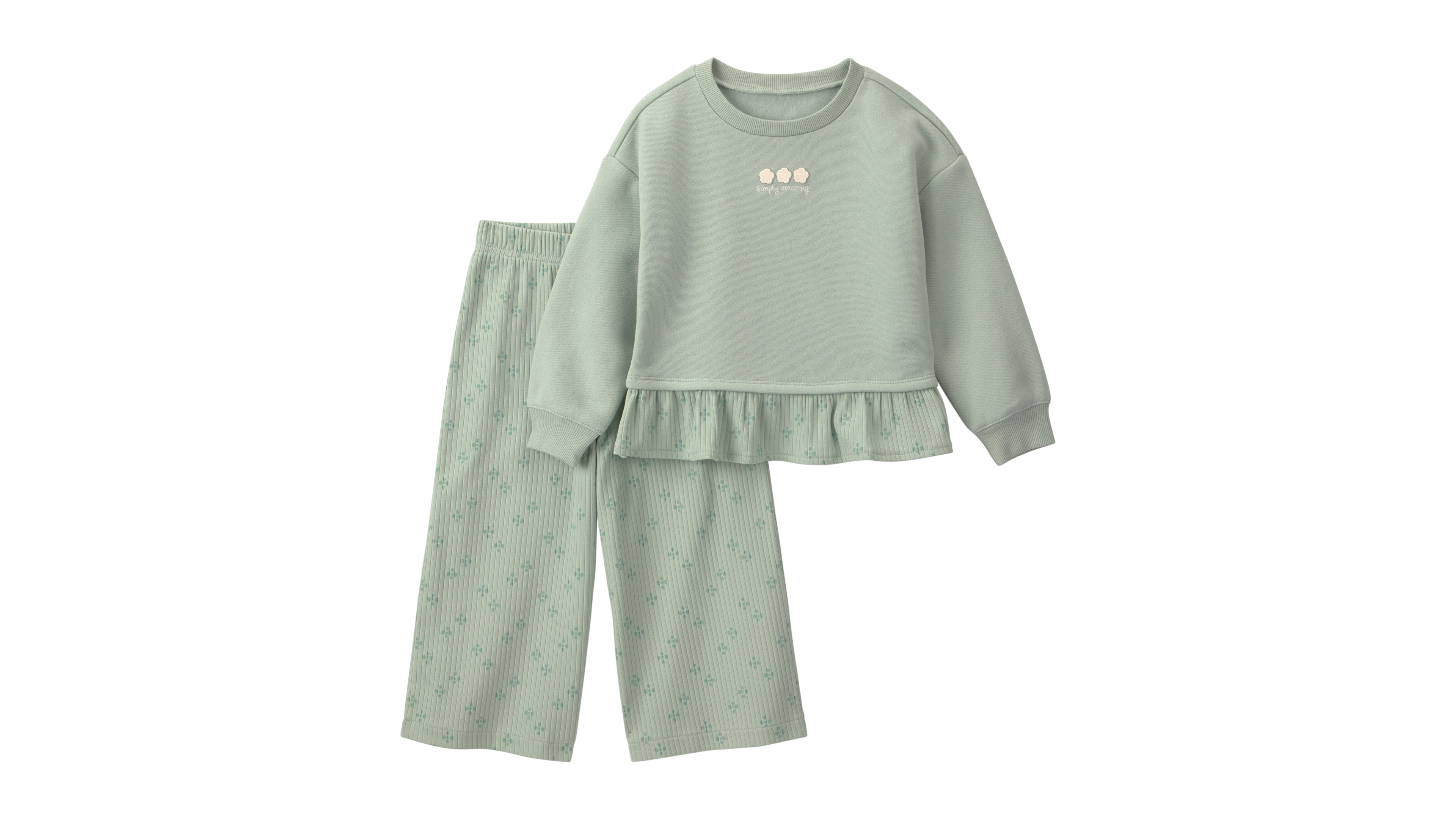 Carter's Baby Girls' Floral-Print Long-Sleeve Top and Flare-Leg Pants, 2-Piece Set