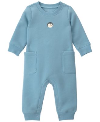 Baby Boys' Penguin Fleece Long-Sleeve Jumpsuit