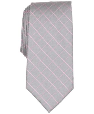 Men's Castel Check Plaid Classic Silk-Blend Tie