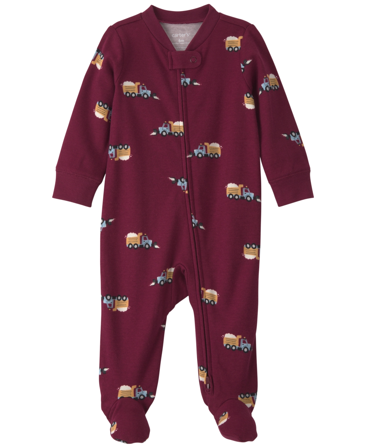 Carter's Baby Boys' 2-Way Zipper Footed Pajama