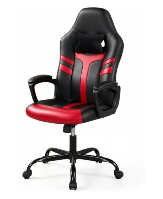 Two-Tone Faux Leather Rocking Gaming Chair for Desks