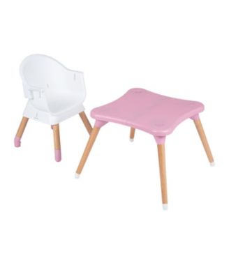 9-in-1 Convertible High Chair with Solid Beech Wood Legs