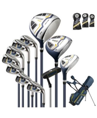 Men's Complete 11-Piece Golf Club Set with Stand Bag Right Handed