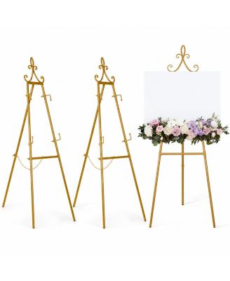 Adjustable Steel Easel Stand 360 Degree Hook For Event Display