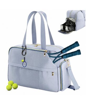 Women's Tennis Pickleball Bag With Shoe Compartment Multi Sport Gym Tote