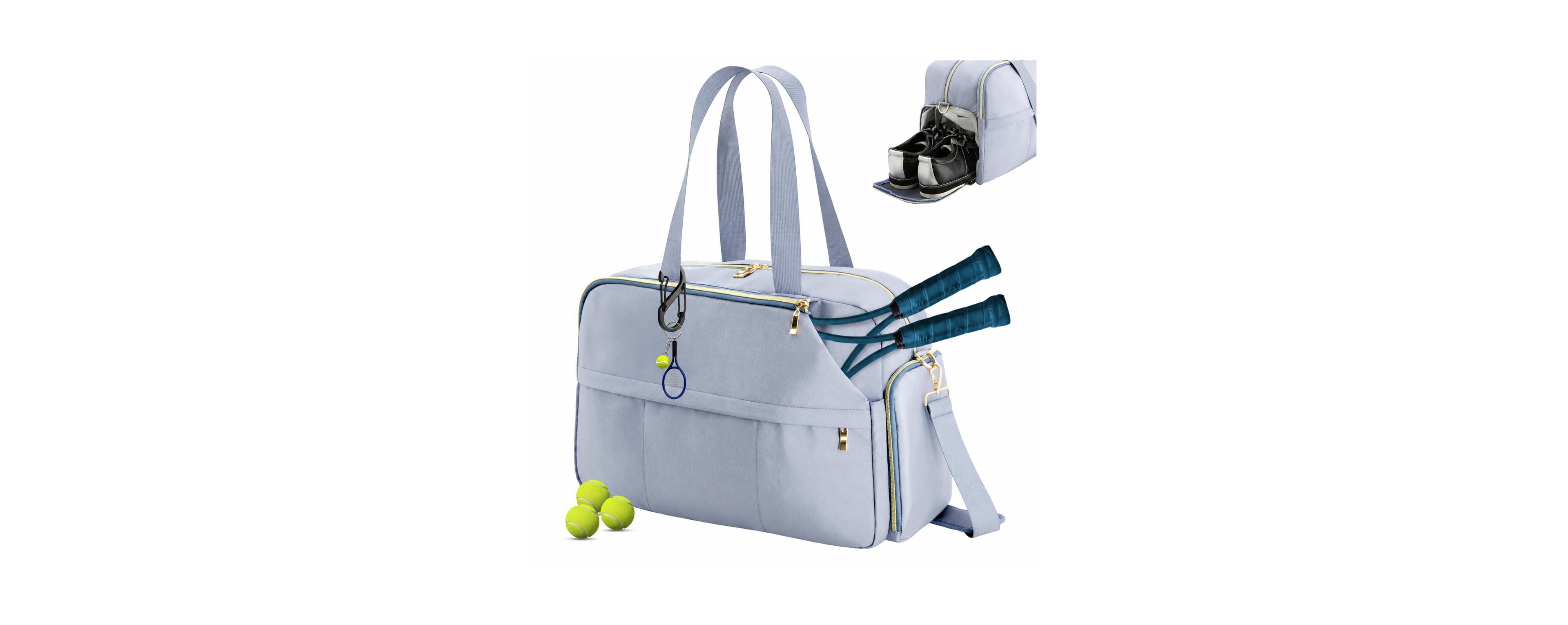 Peneyon Women's Tennis Pickleball Bag With Shoe Compartment Multi Sport Gym Tote