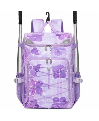 Baseball Softball Gear Backpack With Bat Sleeves Shoe Pocket And Comfort Straps