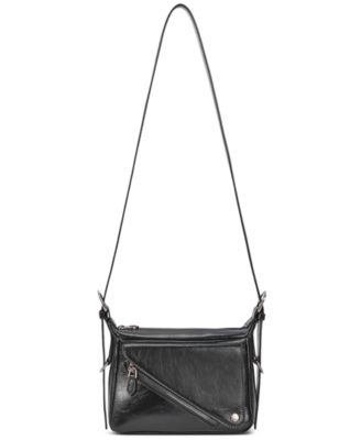 Moto Small Leather Crossbody Handbag