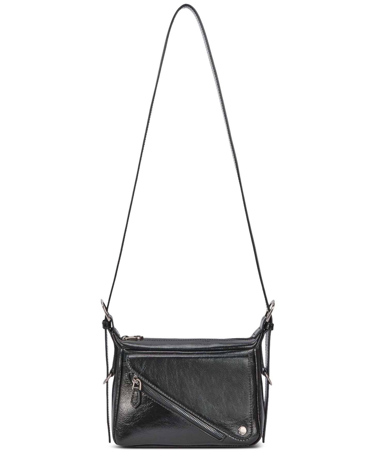 Женская сумка orYANY Moto Small Leather Crossbody, цвет: Чёрный — фото 1