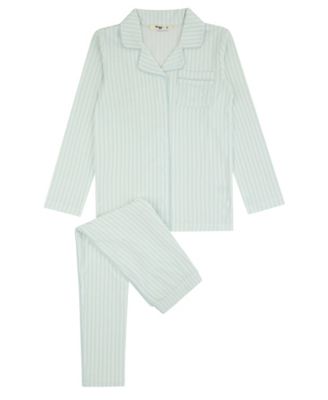 Boys' 4-20 Striped Button-Down Long-Sleeve Top and Pants, 2-Piece Set