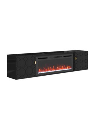 67 in. Media TV Stand in High Gloss Paint MDF