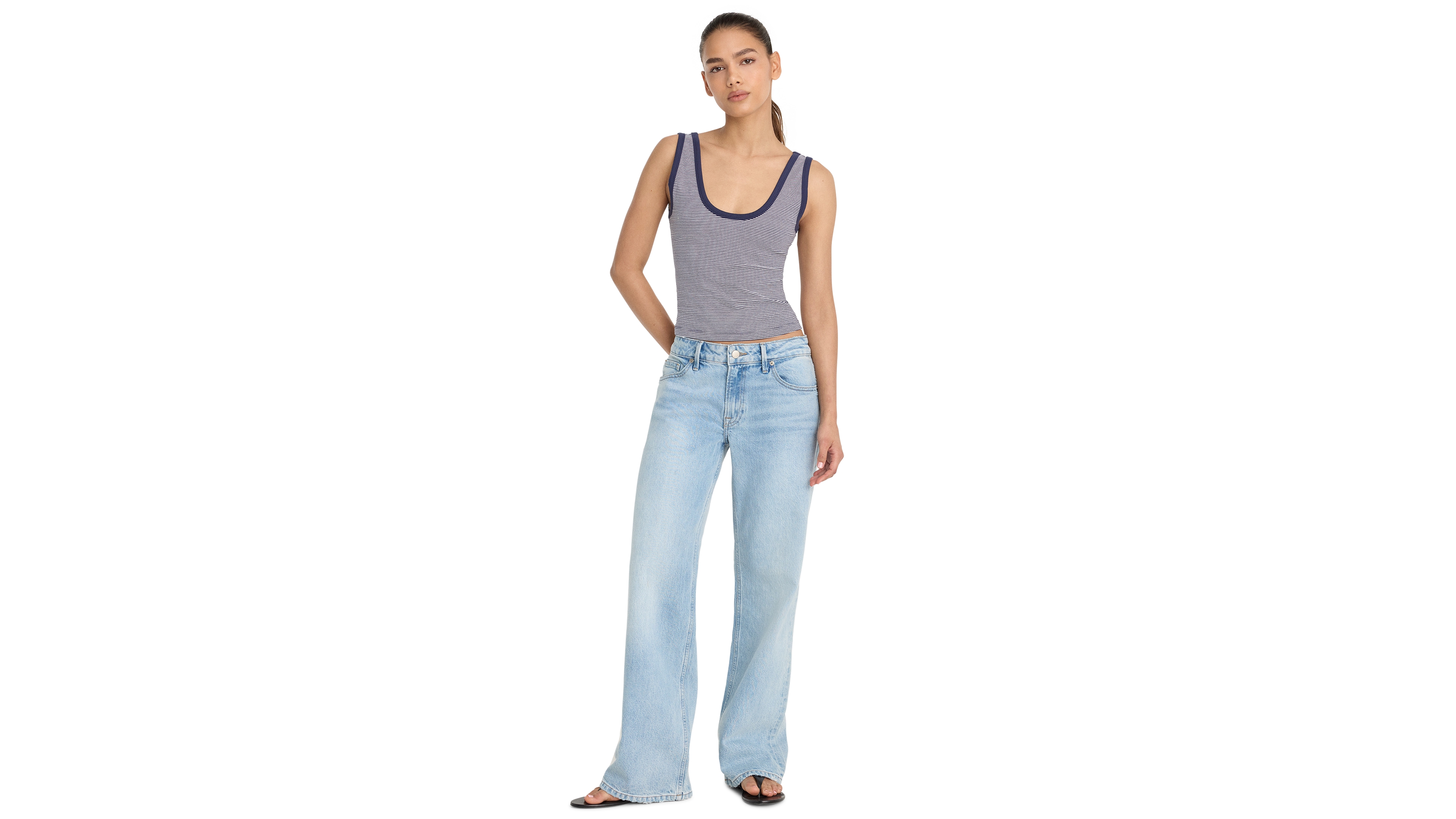 Good American Women's Vintage Low-Rise Jeans