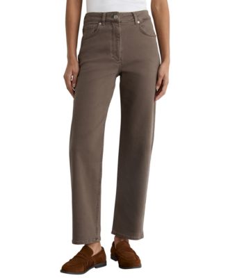 Petite Selin High-Waisted Straight-Leg Jeans