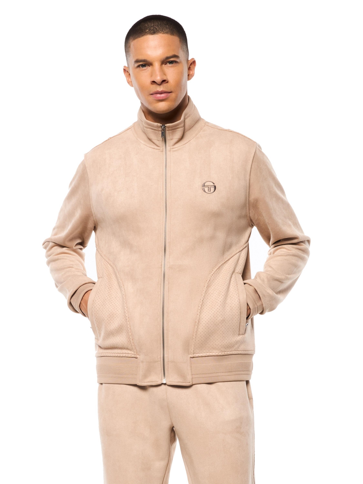 Sergio Tacchini Men's Camoscio Track Jacket - Humus