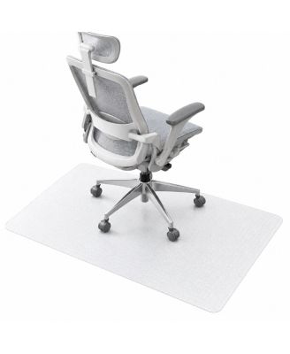 Heavy Duty Clear Carpet Chair Mat Rounded Studs Quiet Glide Easy Clean
