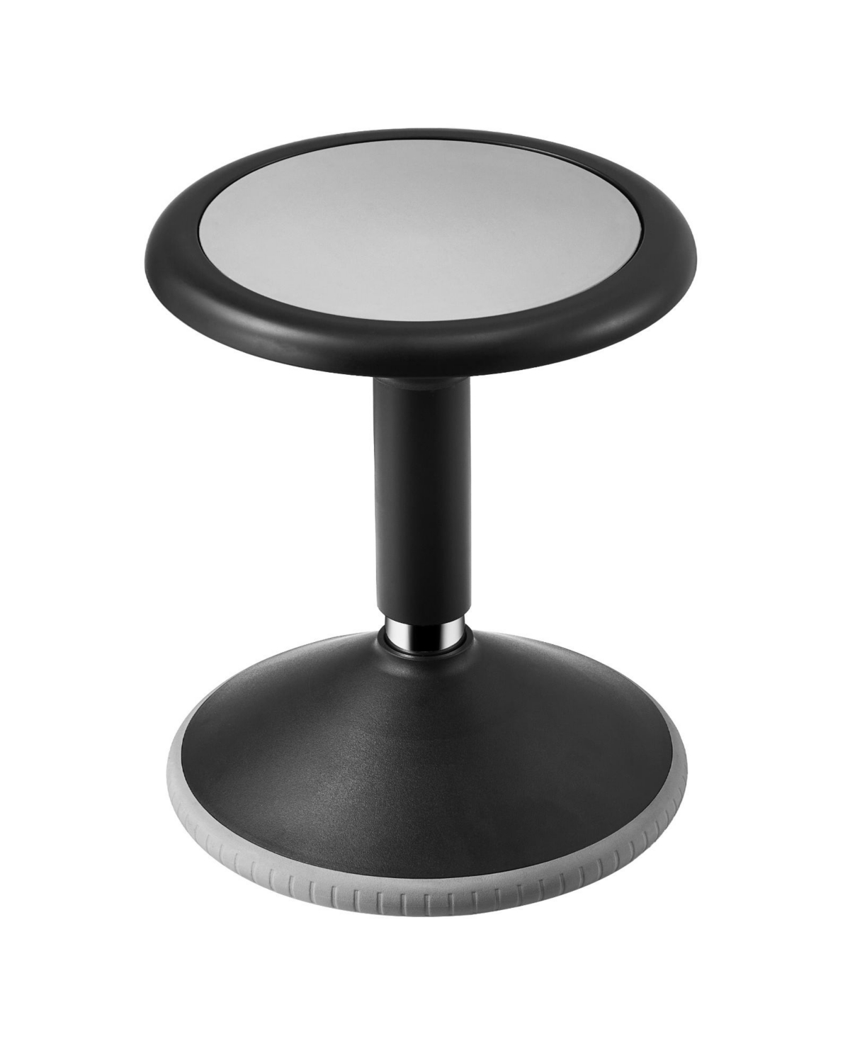 Sugift Height-Adjustable 15.7-21.7in Pvc Abs Wobble Chair for Schools Office - Black