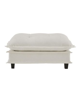 73-Inch Chenille Fabric Ottoman