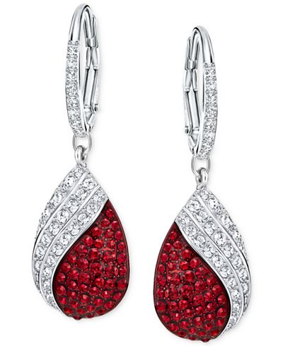 Swarovski Fortunately Crystal Pavé Drop Earrings