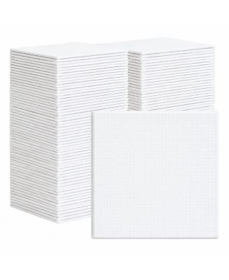 48 Pack Blank Bulk Canvas Boards Art Supplies for Painting Crafts