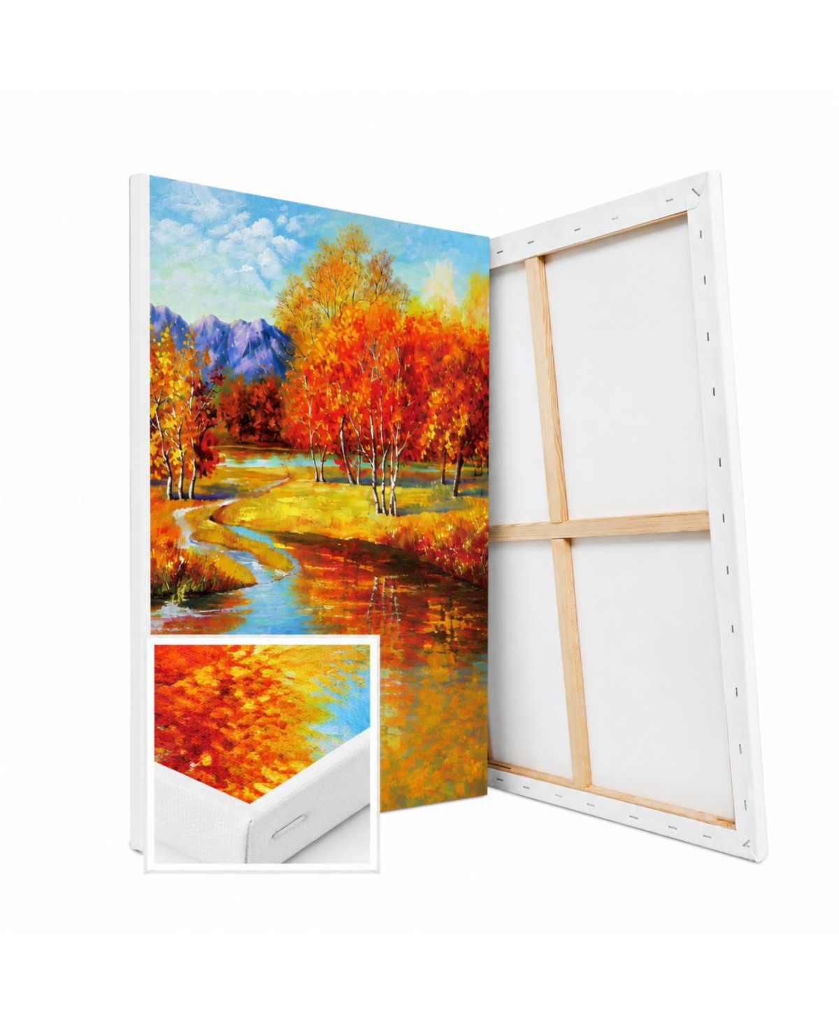 Lowking 21 Packs Stretched Primed Blank Art Canvases Multi Size for Painting Artists - 2pack-24x36 canvas