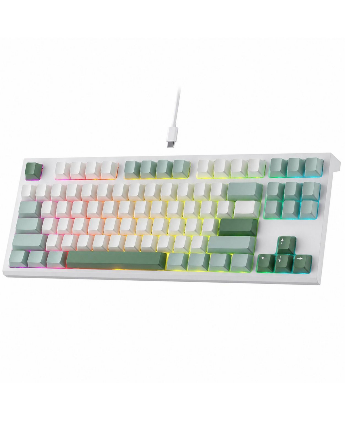 Lofree C87 Hall Effect Rapid Trigger Hot-Swappable Wired Gaming Keyboard for Pc - Cyan