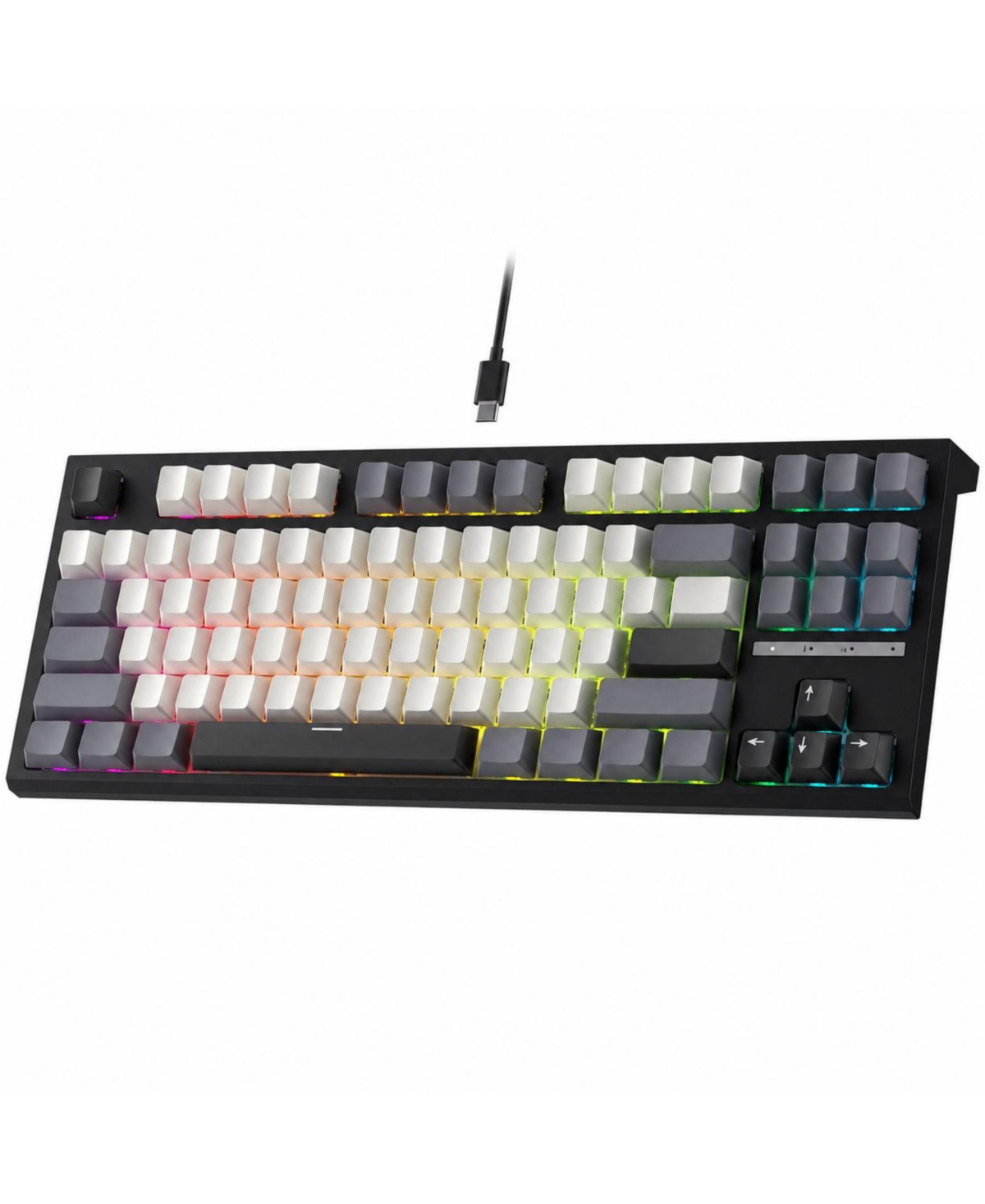 Lofree C87 Hall Effect Rapid Trigger Hot-Swappable Wired Gaming Keyboard for Pc - Knight black