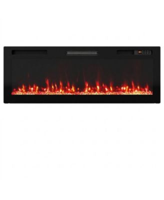 50 in Smart WiFi Electric Fireplace for Recessed or Wall Mount
