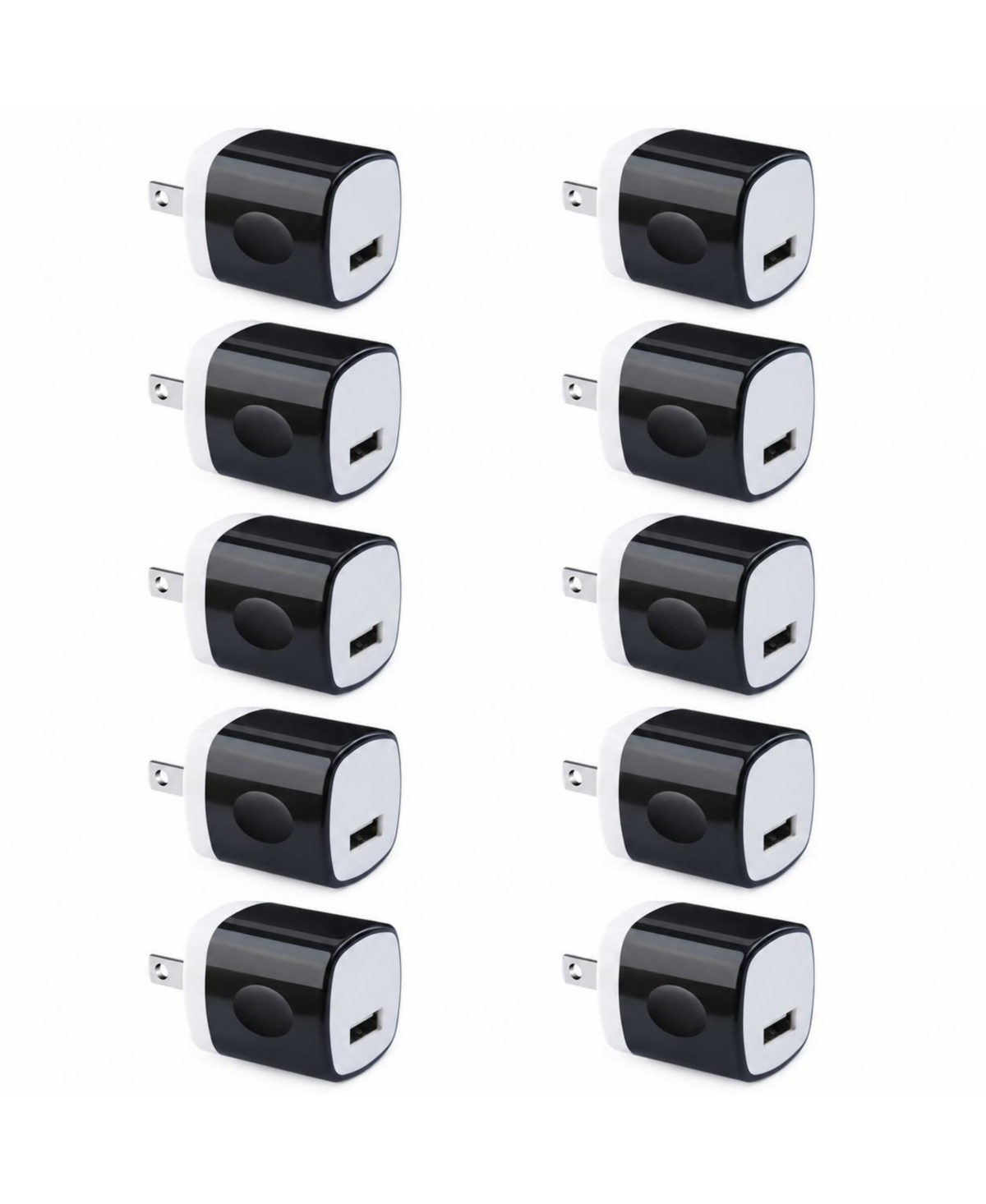 Lofree 10 Pack Single-Port Usb 5V 1A Output Wall Charger for iPhone, Samsung, iPad, and other smartphones