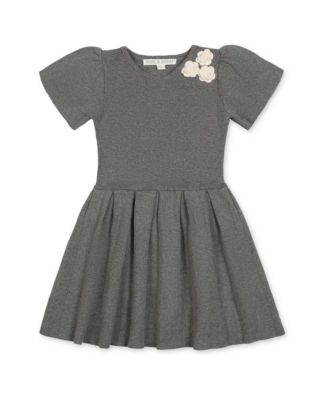 Toddler Girls' 2T-6 Organic Cotton Pleated Sweater Dress
