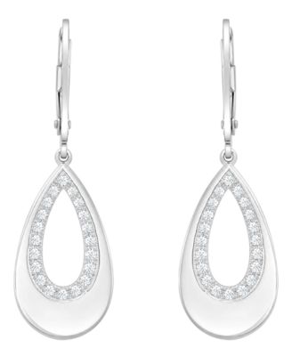 Diamond Drop Earrings (1/4 ct. t.w.) in Sterling Silver