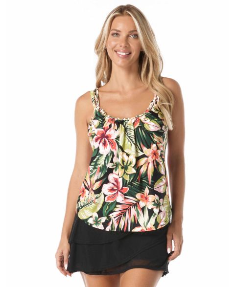 Женская юбка Coco Reef Ultra Fit Bra Sized Tankini and Skirt, цвет: Аквамариновый