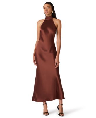 Juniors' Lara Satin Maxi Dress