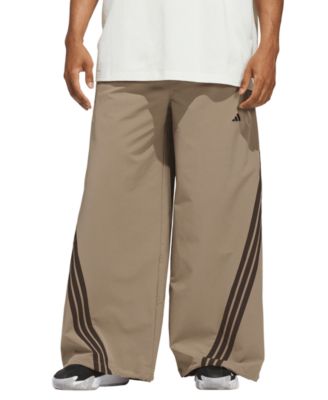 Men's Wide-Leg Loose-Fit Woven-Dobby Pants