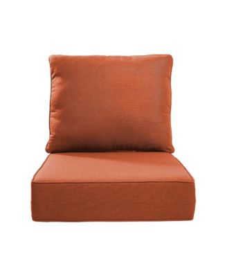 24-in x 22-in 2 -Piece Patio chair cushion