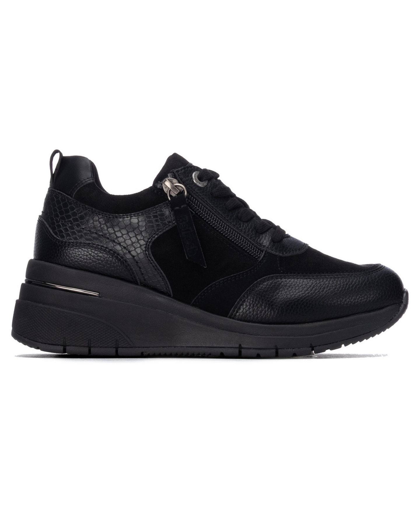 Женские кроссовки XTI Refresh Collection Wedge Padded-Insole, цвет: Чёрный — фото 3