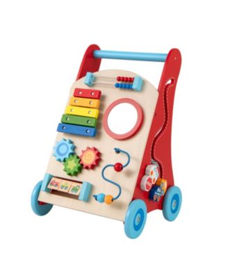 Baby Push Activity Toy with Handle and Wheels for Boys and Girls Ages 3+ Years