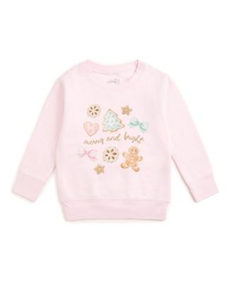 Baby Girls' Gingerbread Christmas Crewneck Sweatshirt