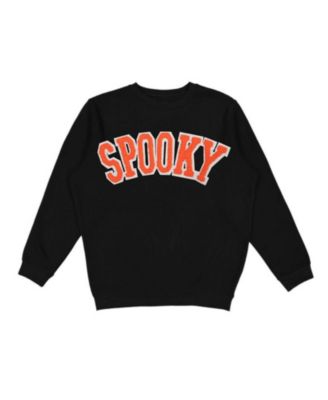Baby Boys (12- 18 M) Spooky Orange Patch Halloween Sweatshirt