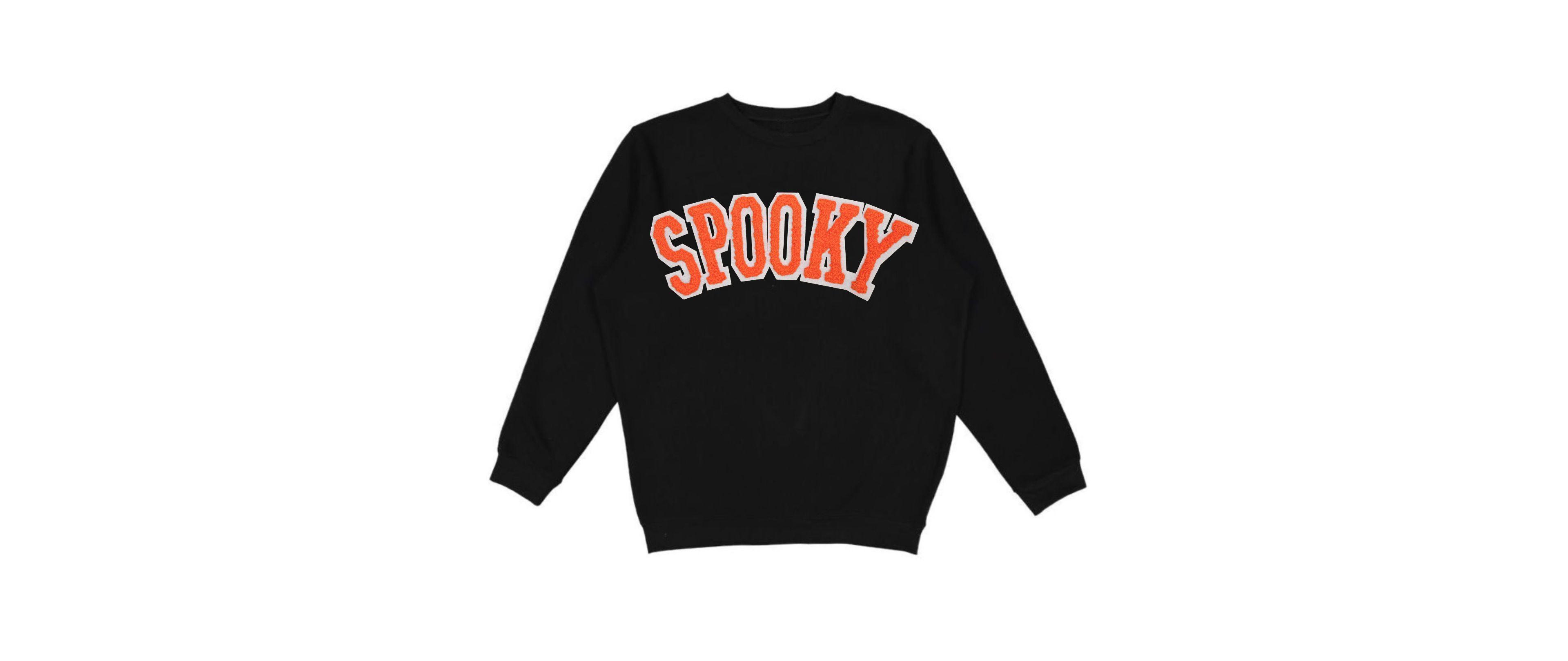 Sweet Wink Baby Boys (12- 18 M) Spooky Orange Patch Halloween Sweatshirt