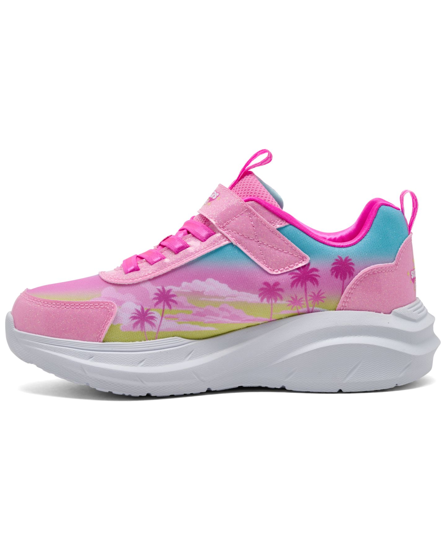 Детские кроссовки Skechers Garage - Glam Racer, цвет: Розовый / Разноцветный — фото 3