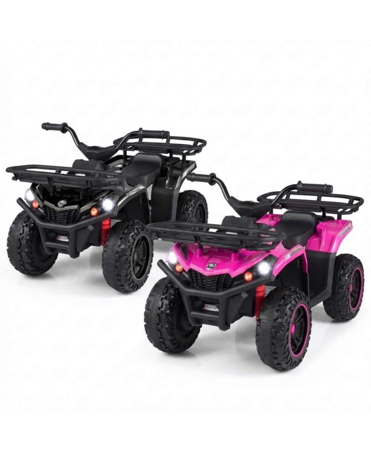 Hongge 24V Electric Ride-On Quad with Led Headlights, 66 lb. Capacity, Ages 3+