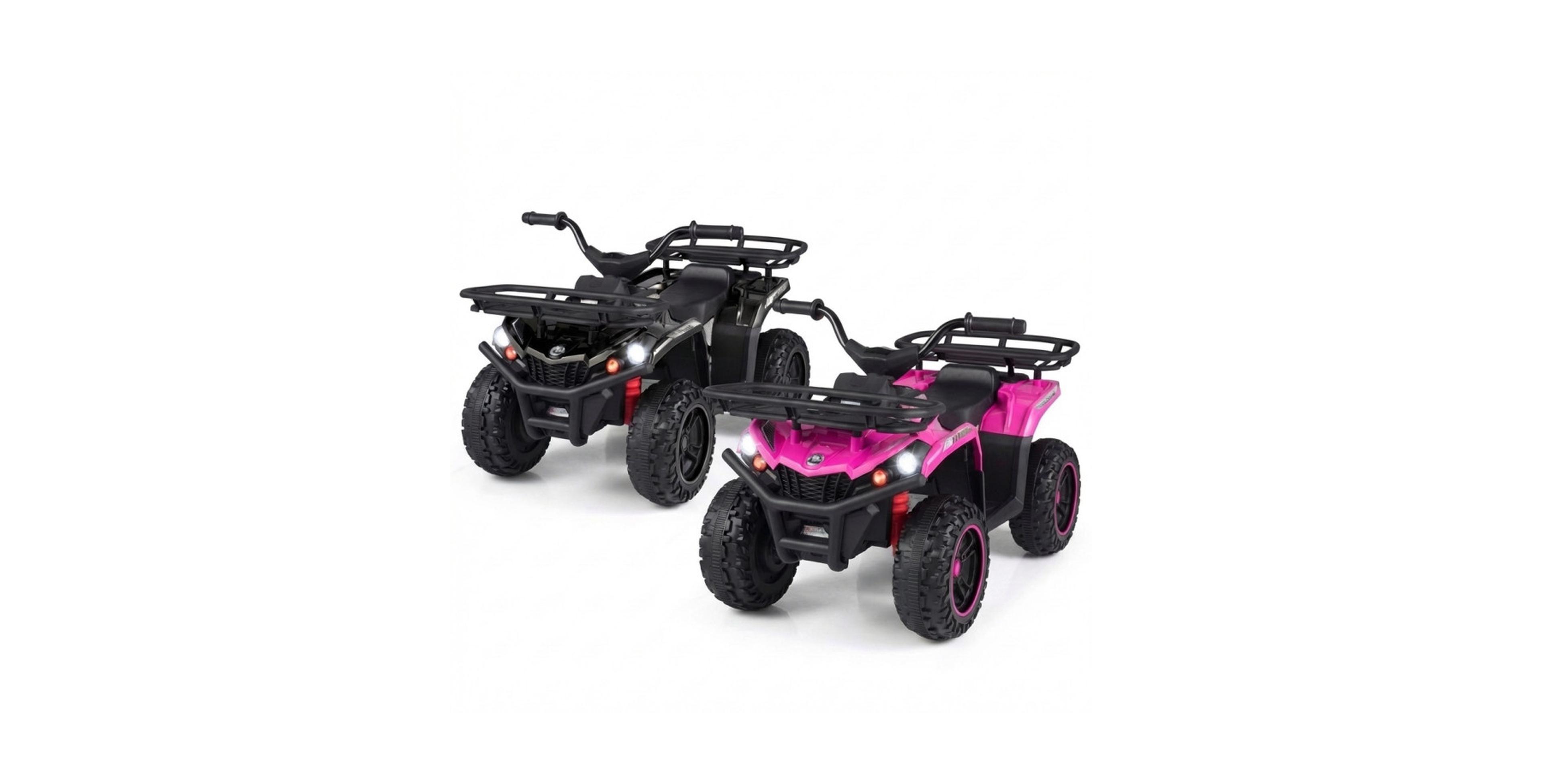 Hongge 24V Electric Ride-On Quad with Led Headlights, 66 lb. Capacity, Ages 3+