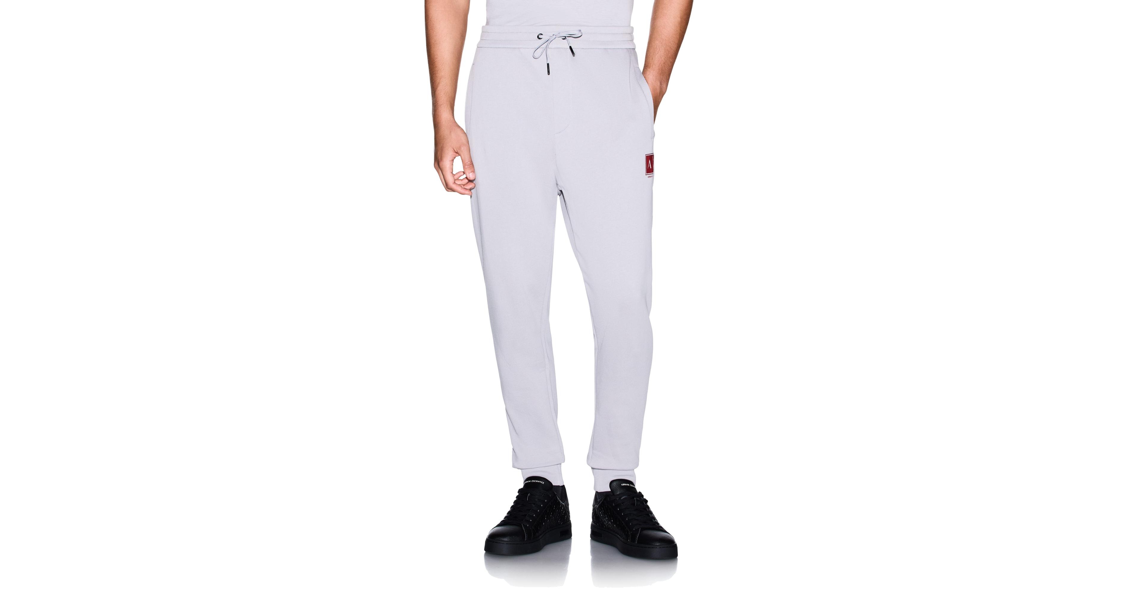 A|X Armani Exchange Men's Black And Gold Box Jogger