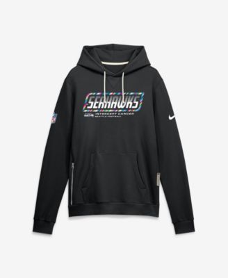 Men's Black Seattle Seahawks 2026 NFL Cruical Catch Sideline Dri-Fit Pullover Hoodie