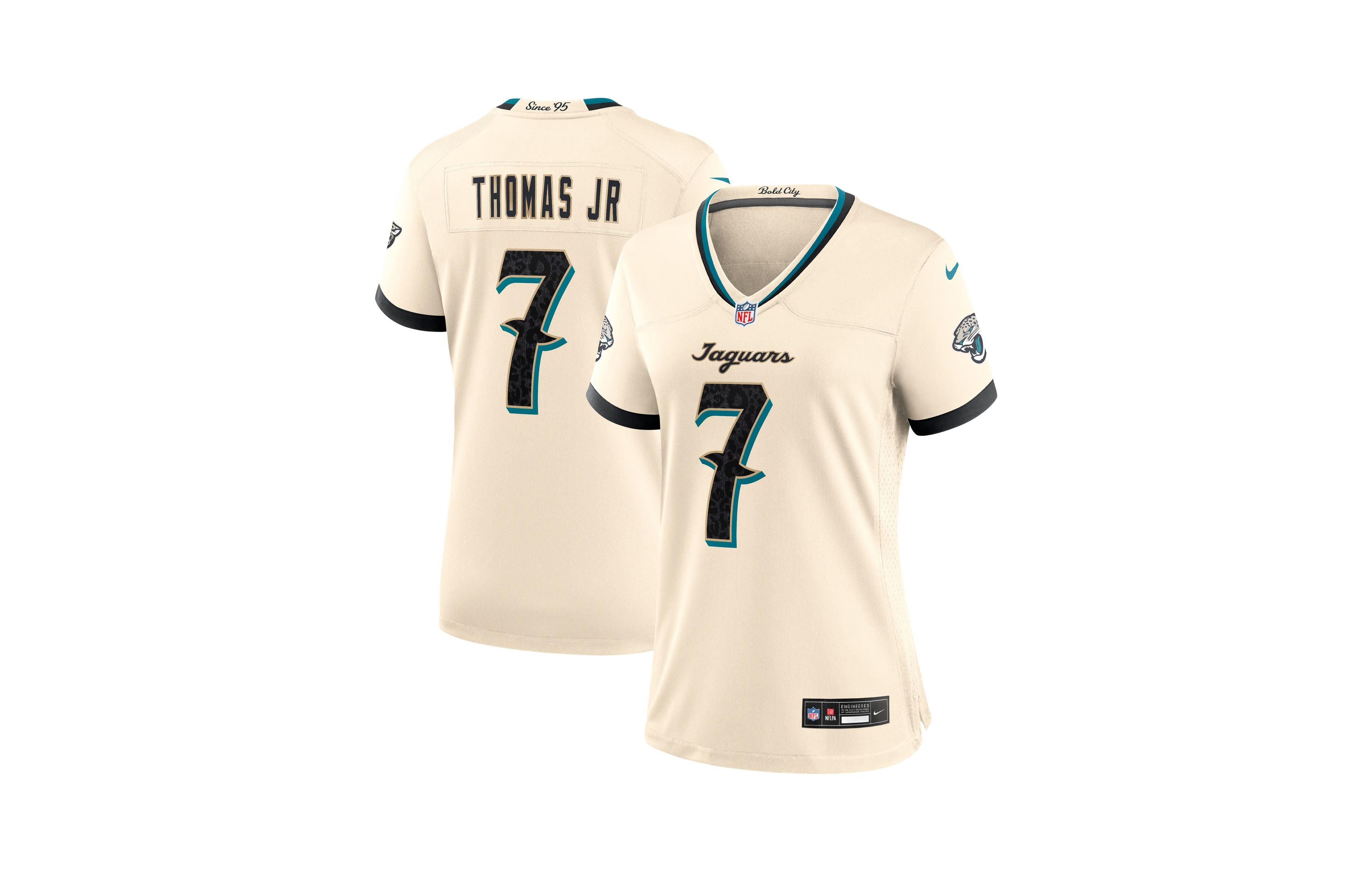 Nike Women's Brian Thomas Jr. Natural Jacksonville Jaguars 2026 Rivalries Collection Game Jersey
