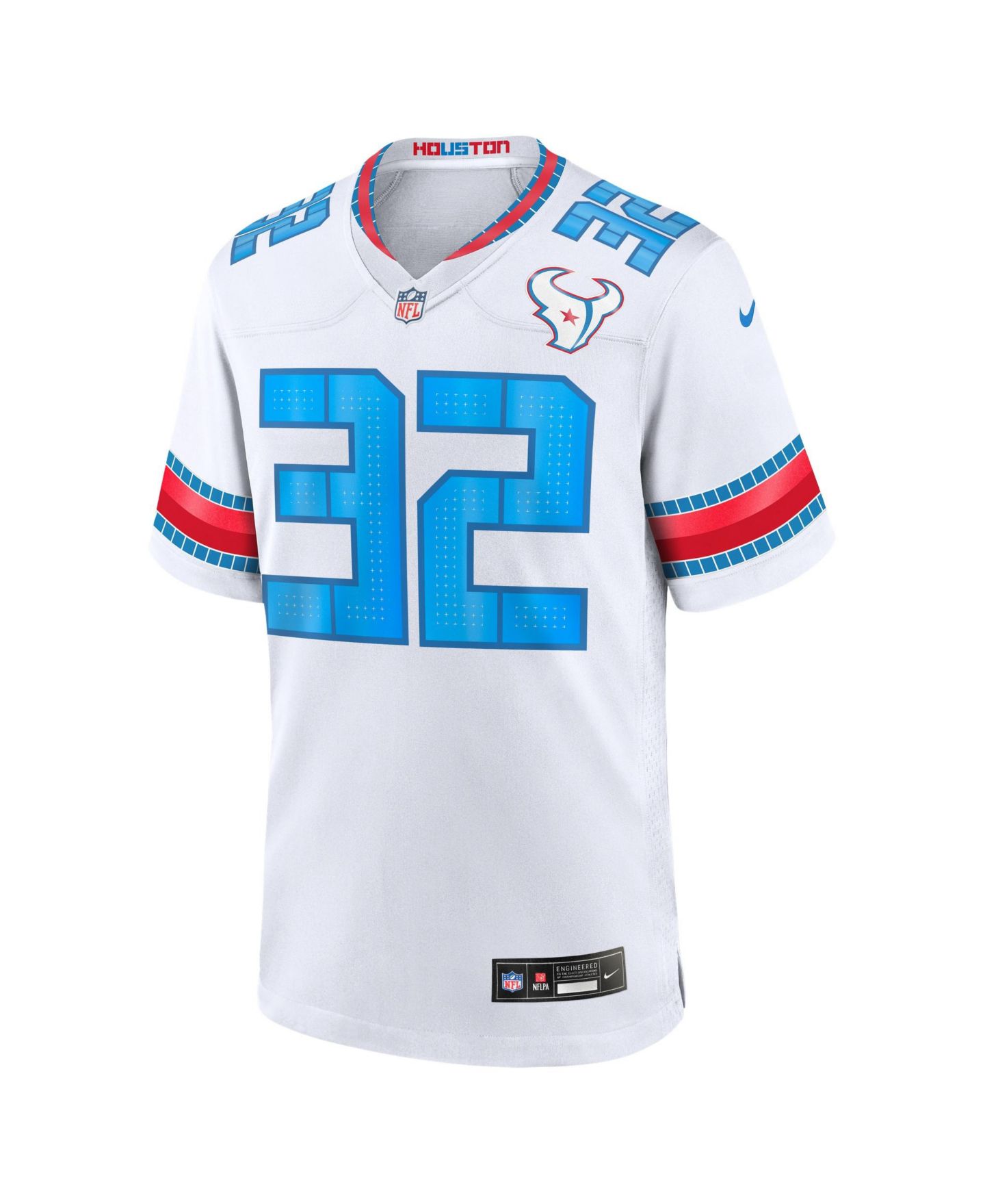 Мужской топ Nike David Montgomery White Houston Texans 2026 Rivalries Collection Game Jersey — фото 2