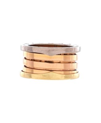 B.Zero1 Four Band Ring in 18K Tri Colored Gold
