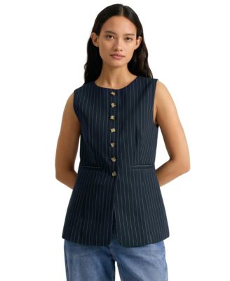 Women's Pinstripe Waistcoat