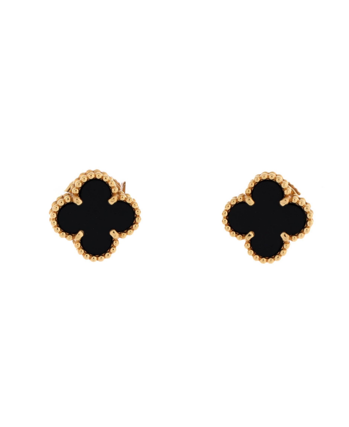 Pre-Owned Van Cleef and Arpels Sweet Alhambra Stud Earrings - 18k yellow gold