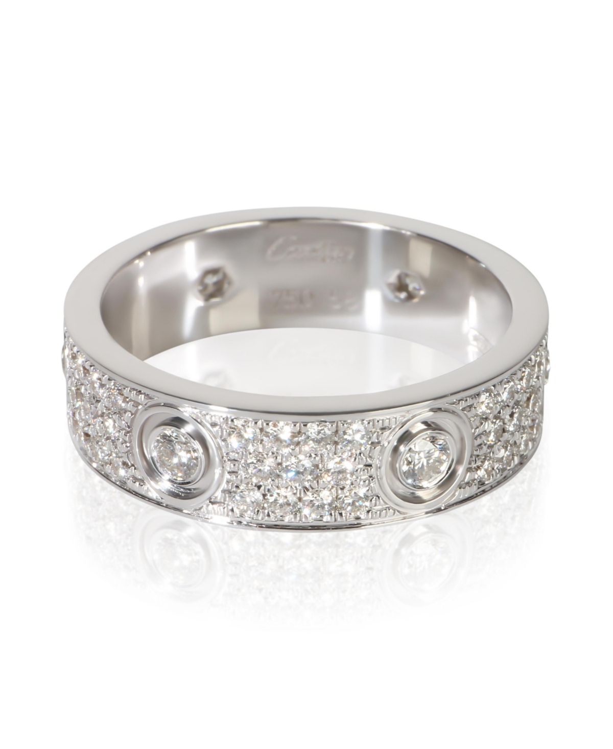 Pre-Owned Cartier White Gold Diamond Love Ring - White gold